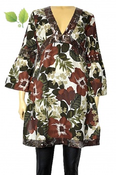 Cudna bawełniana kimonowa sukienka  S M