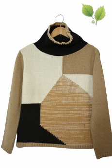Capriccio włoski ciepły sweter z domieszką wełny S M L