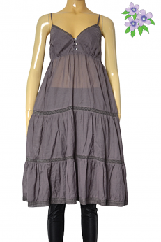 H&M letnia bawełniana sukienka z falbanką S M