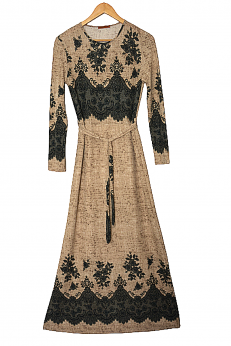 Bajeczna maxi sukienka w stylu vintage lat 70 S M