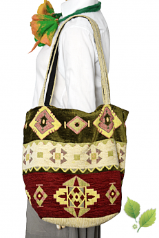 Duża pojemna torba shopper dag vintage bizantyjskie wzory