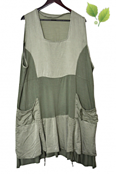 Włoska sukienka midi z jedwabiem XL XXL XXXL