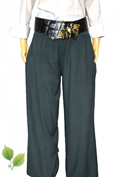 Włoskie luźne szerokie spodnie dzwony S M L XL